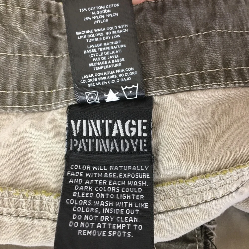 Kuhl Mens Cargo Shorts Green Taupe Size 38
